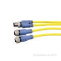 Cabo do conector do tipo M12 Y para automotivo